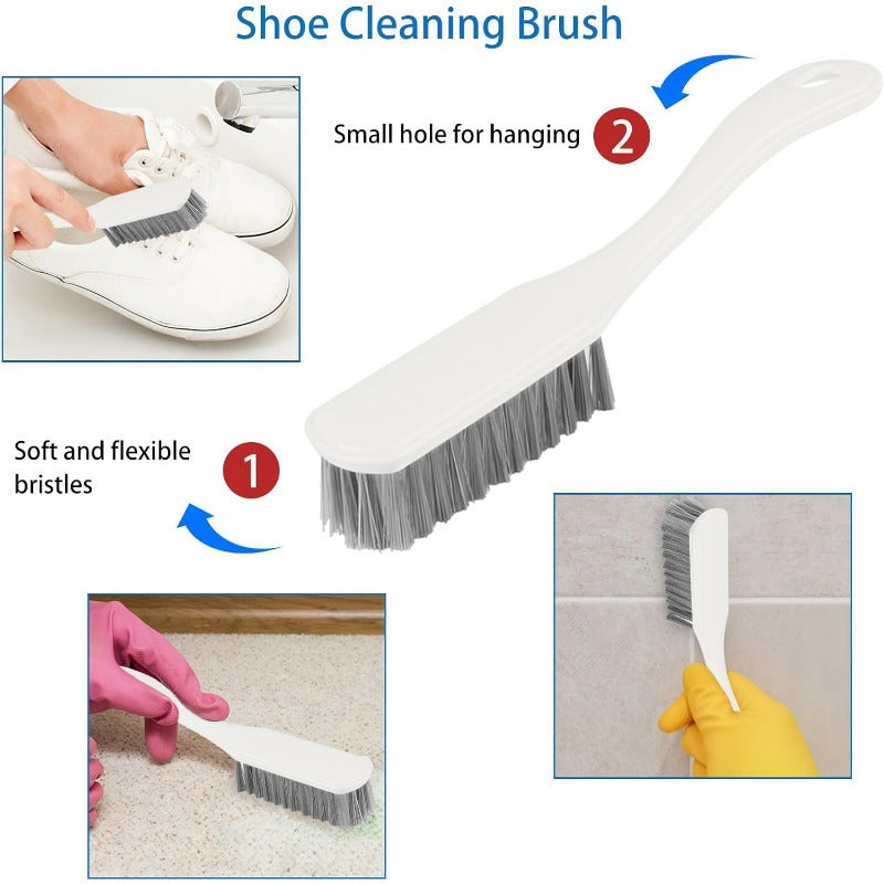 Multi-purpose Cleaning Brush Set, with Various Brushes, Plastic Reusable Kitchen and Bathroom Household Brush Set, Suitable for Plates, Bottles, Cups, Bathrooms, Shoes, Cleaning Tools