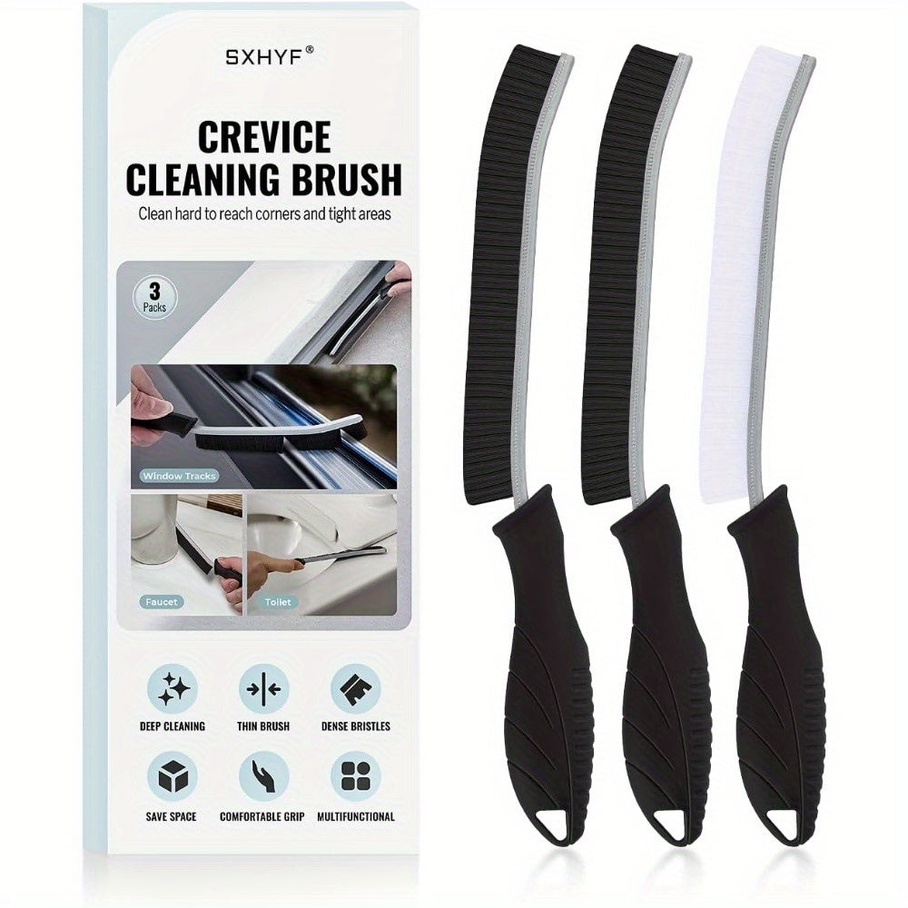 3\u002F6pcs Cleaning Brush - Hard Bristle Crevice Cleaning Brush, Multifunctional Gap Scrub Brush, Home Essentials, Bathroom Cleaner Tools For Household Use, Kitchen, Window, Faucets, Toilet, Grout, Car