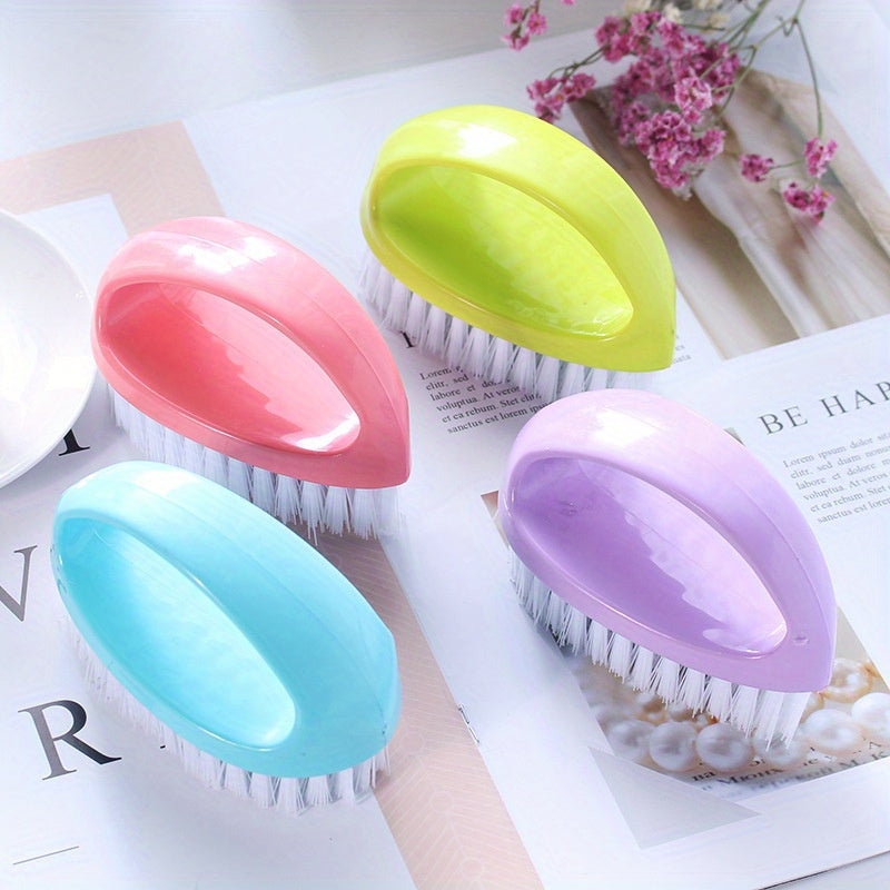 Cleaning Brush Colorful Egg-Shaped Cleaning Brush Multifunctional Home Laundry Brush Candy Brush Clothing Shoe Cleaning