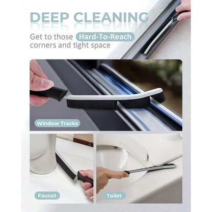 3\u002F6pcs Cleaning Brush - Hard Bristle Crevice Cleaning Brush, Multifunctional Gap Scrub Brush, Home Essentials, Bathroom Cleaner Tools For Household Use, Kitchen, Window, Faucets, Toilet, Grout, Car