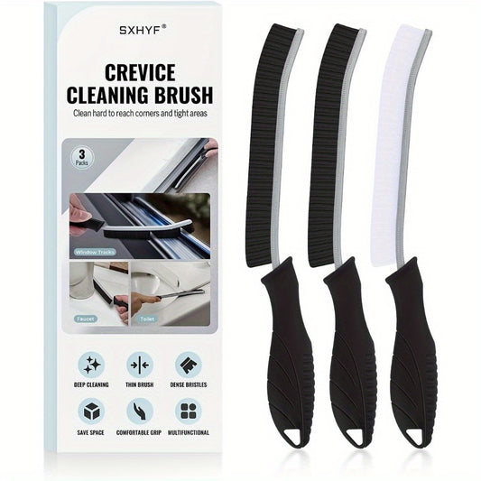 3\u002F6pcs Cleaning Brush - Hard Bristle Crevice Cleaning Brush, Multifunctional Gap Scrub Brush, Home Essentials, Bathroom Cleaner Tools For Household Use, Kitchen, Window, Faucets, Toilet, Grout, Car